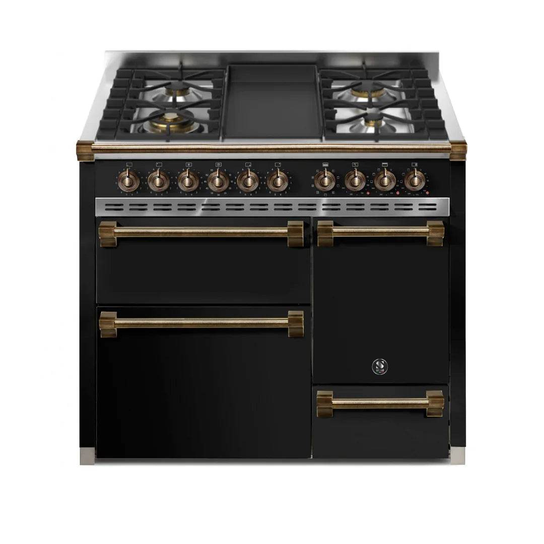 STEEL Cucine Ascot 100/3 - Solid Door - Mixed Hobs - Carvers Interiors - Cookers and Bathroom Showroom Wolverhampton