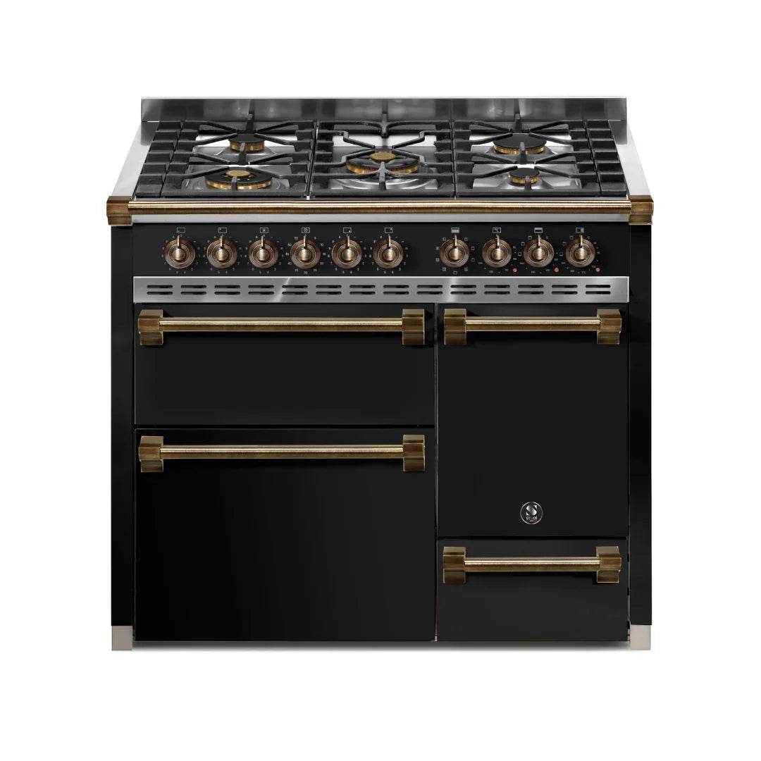 STEEL Cucine Ascot 100/3 - Solid Door - Gas Fuel - Carvers Interiors - Cookers and Bathroom Showroom Wolverhampton