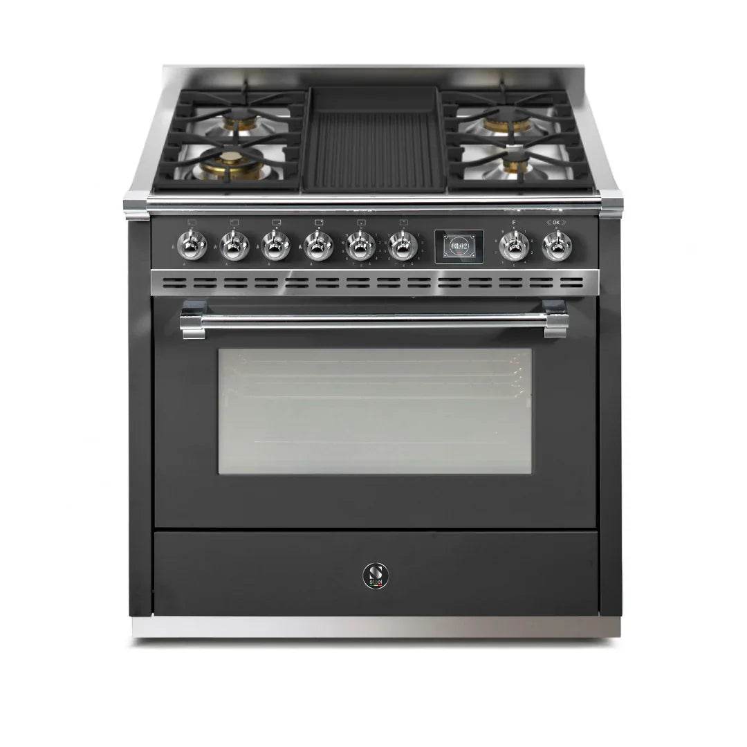 STEEL Cucine Ascot 90 cm - Mixed Hobs - Carvers Interiors - Cookers and Bathroom Showroom Wolverhampton