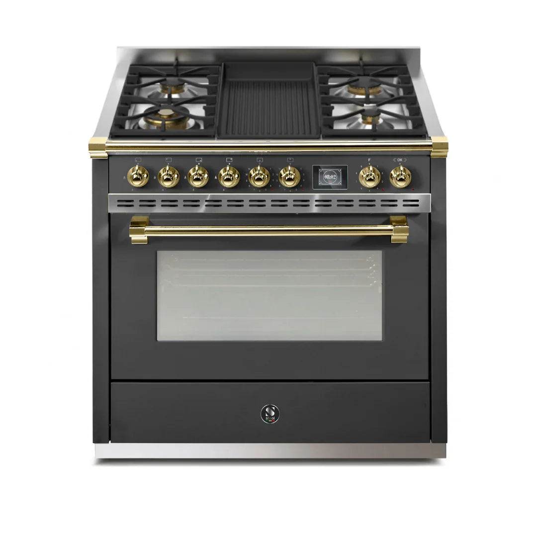 STEEL Cucine Ascot 90 cm - Mixed Hobs - Carvers Interiors - Cookers and Bathroom Showroom Wolverhampton