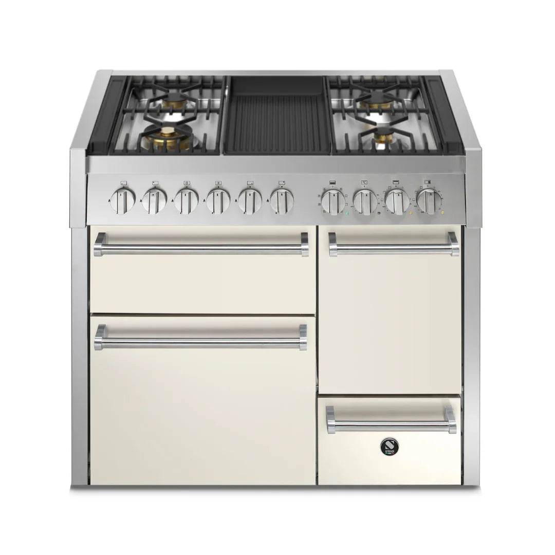 STEEL Cucine Genesi 100 cm - Triple Ovens - Carvers Interiors - Cookers and Bathroom Showroom Wolverhampton