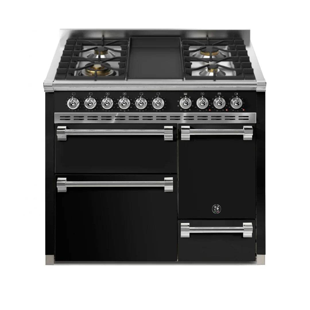 STEEL Cucine Ascot 100/3 - Solid Door - Mixed Hobs - Carvers Interiors - Cookers and Bathroom Showroom Wolverhampton