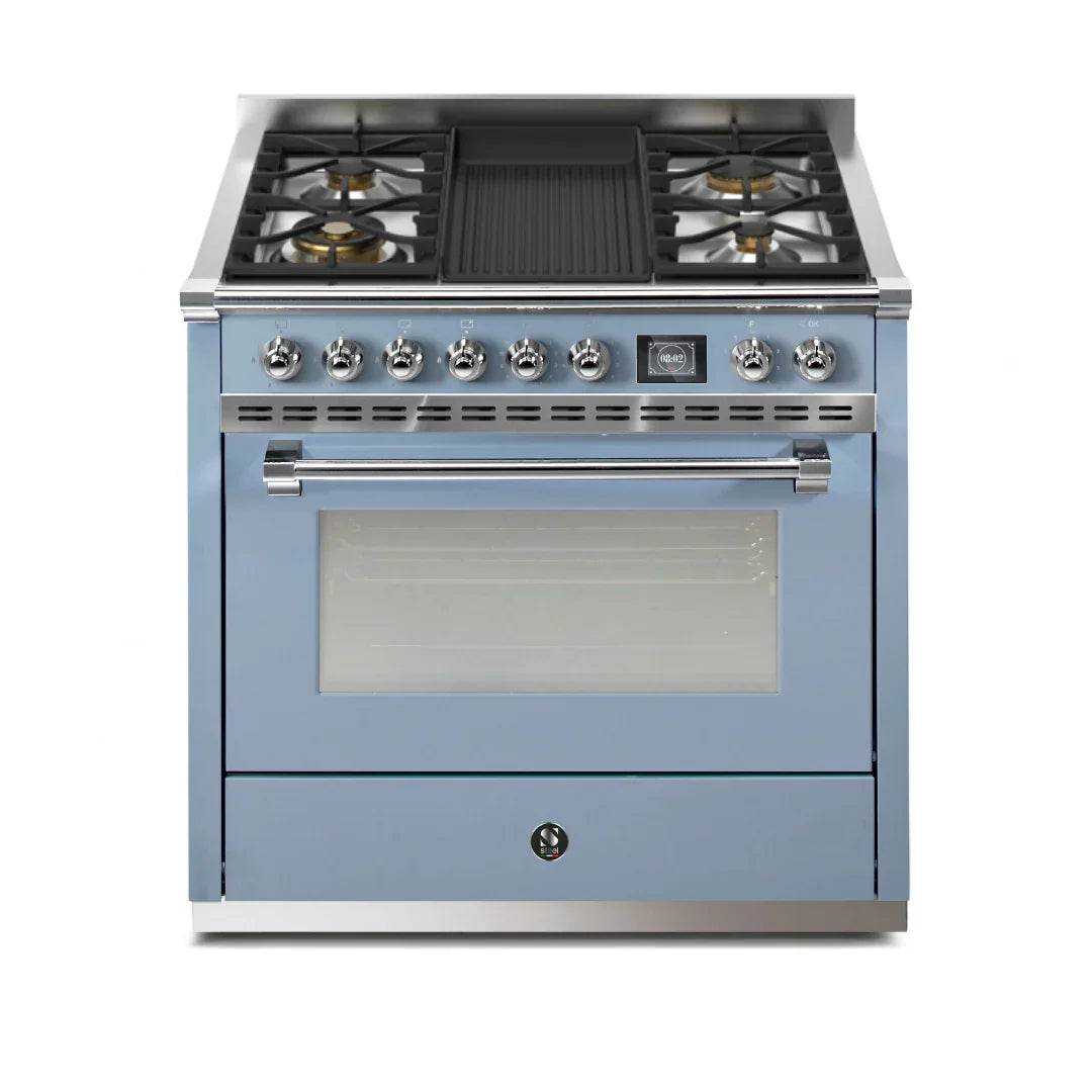 STEEL Cucine Ascot 90 cm - Mixed Hobs - Carvers Interiors - Cookers and Bathroom Showroom Wolverhampton