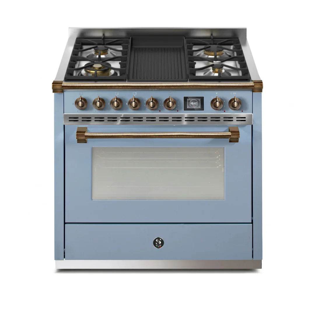 STEEL Cucine Ascot 90 cm - Mixed Hobs - Carvers Interiors - Cookers and Bathroom Showroom Wolverhampton