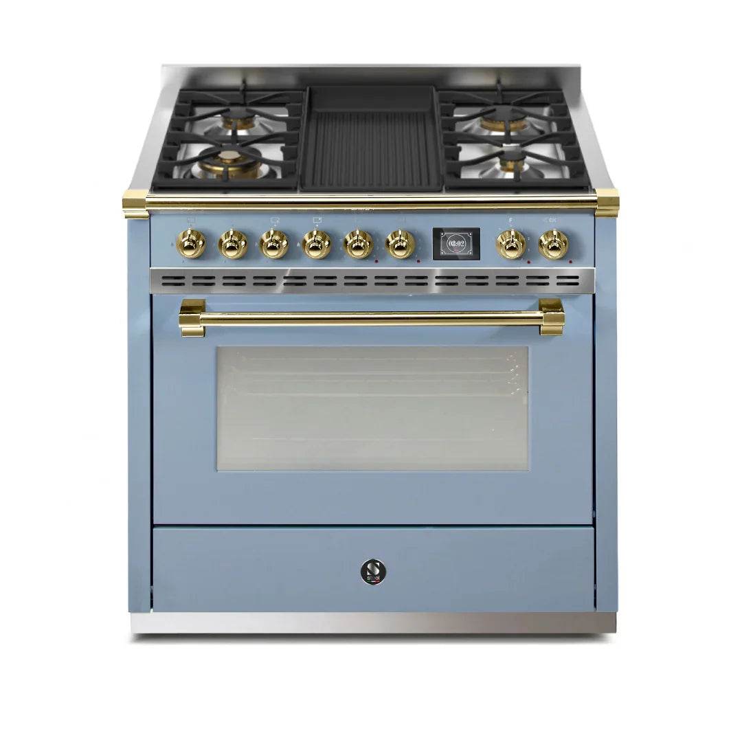STEEL Cucine Ascot 90 cm - Mixed Hobs - Carvers Interiors - Cookers and Bathroom Showroom Wolverhampton