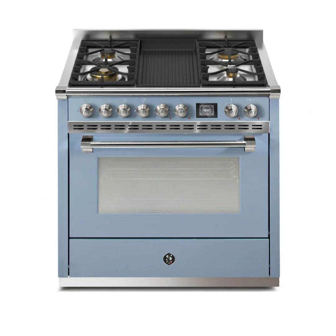 STEEL Cucine Ascot 90 cm - Mixed Hobs - Carvers Interiors - Cookers and Bathroom Showroom Wolverhampton