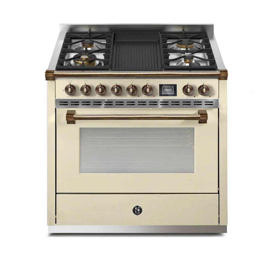 STEEL Cucine Ascot 90 cm - Mixed Hobs - Carvers Interiors - Cookers and Bathroom Showroom Wolverhampton