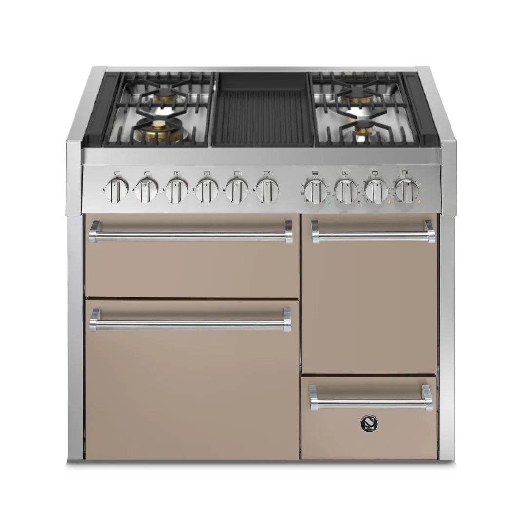STEEL Cucine Genesi 100 cm - Triple Ovens - Carvers Interiors - Cookers and Bathroom Showroom Wolverhampton