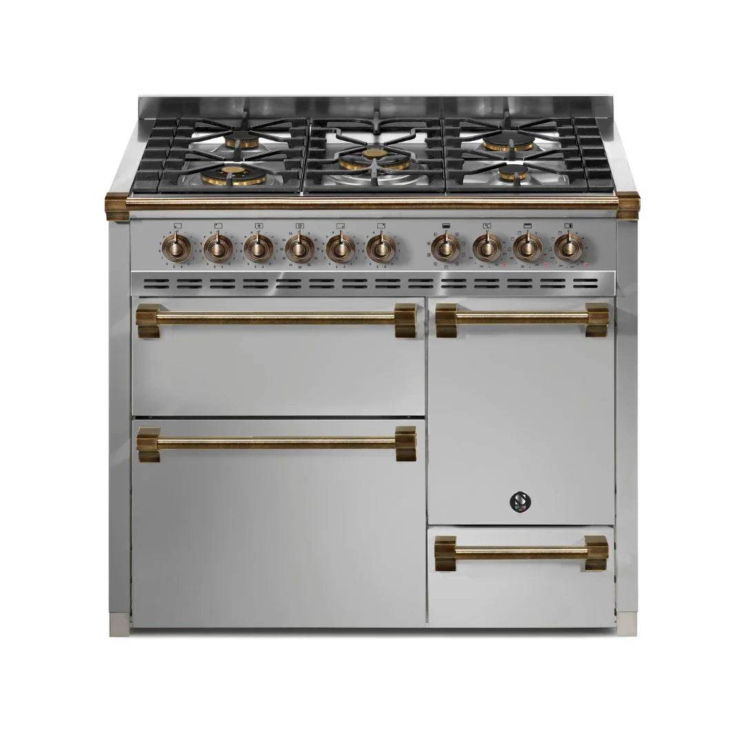 STEEL Cucine Ascot 100/3 - Solid Door - Gas Fuel - Carvers Interiors - Cookers and Bathroom Showroom Wolverhampton