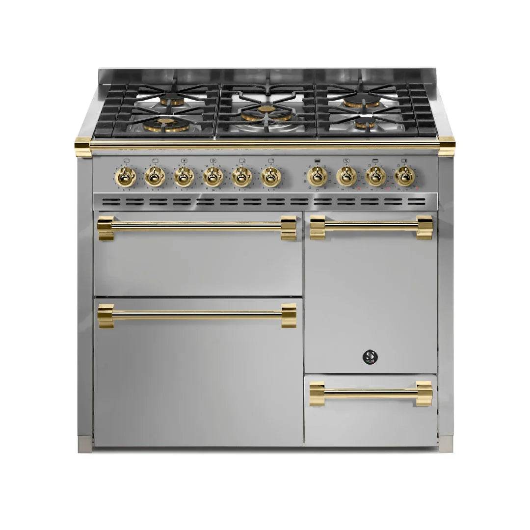 STEEL Cucine Ascot 100/3 - Solid Door - Gas Fuel - Carvers Interiors - Cookers and Bathroom Showroom Wolverhampton