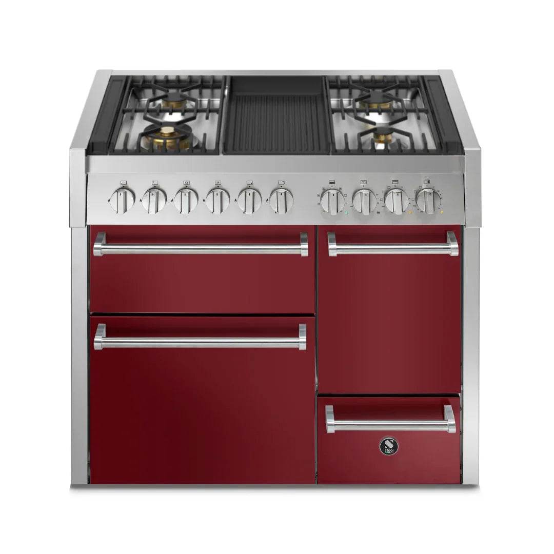 STEEL Cucine Genesi 100 cm - Triple Ovens - Carvers Interiors - Cookers and Bathroom Showroom Wolverhampton
