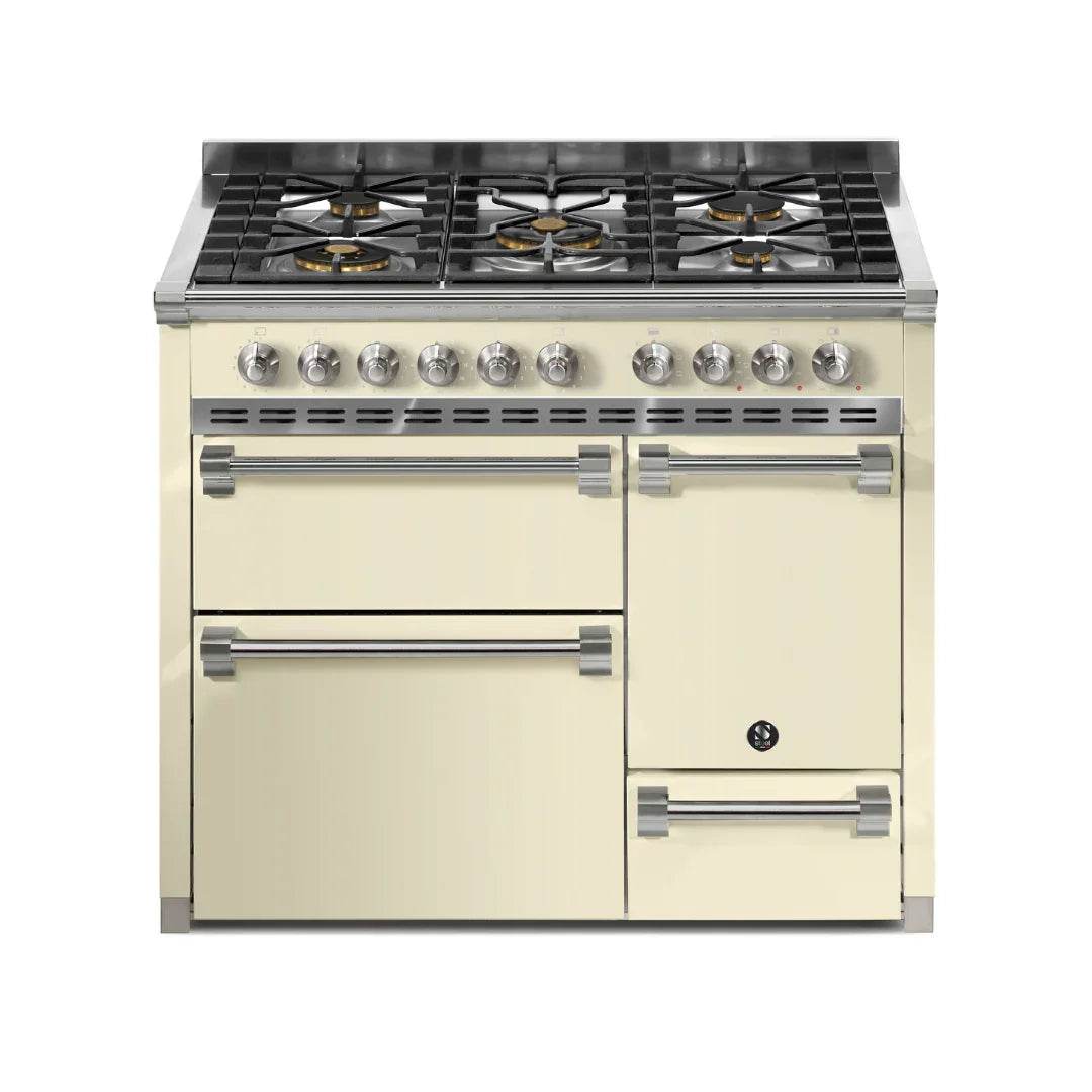 STEEL Cucine Ascot 100/3 - Solid Door - Gas Fuel - Carvers Interiors - Cookers and Bathroom Showroom Wolverhampton