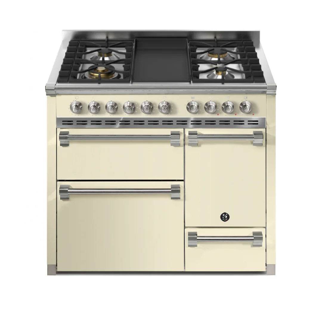 STEEL Cucine Ascot 100/3 - Solid Door - Mixed Hobs - Carvers Interiors - Cookers and Bathroom Showroom Wolverhampton