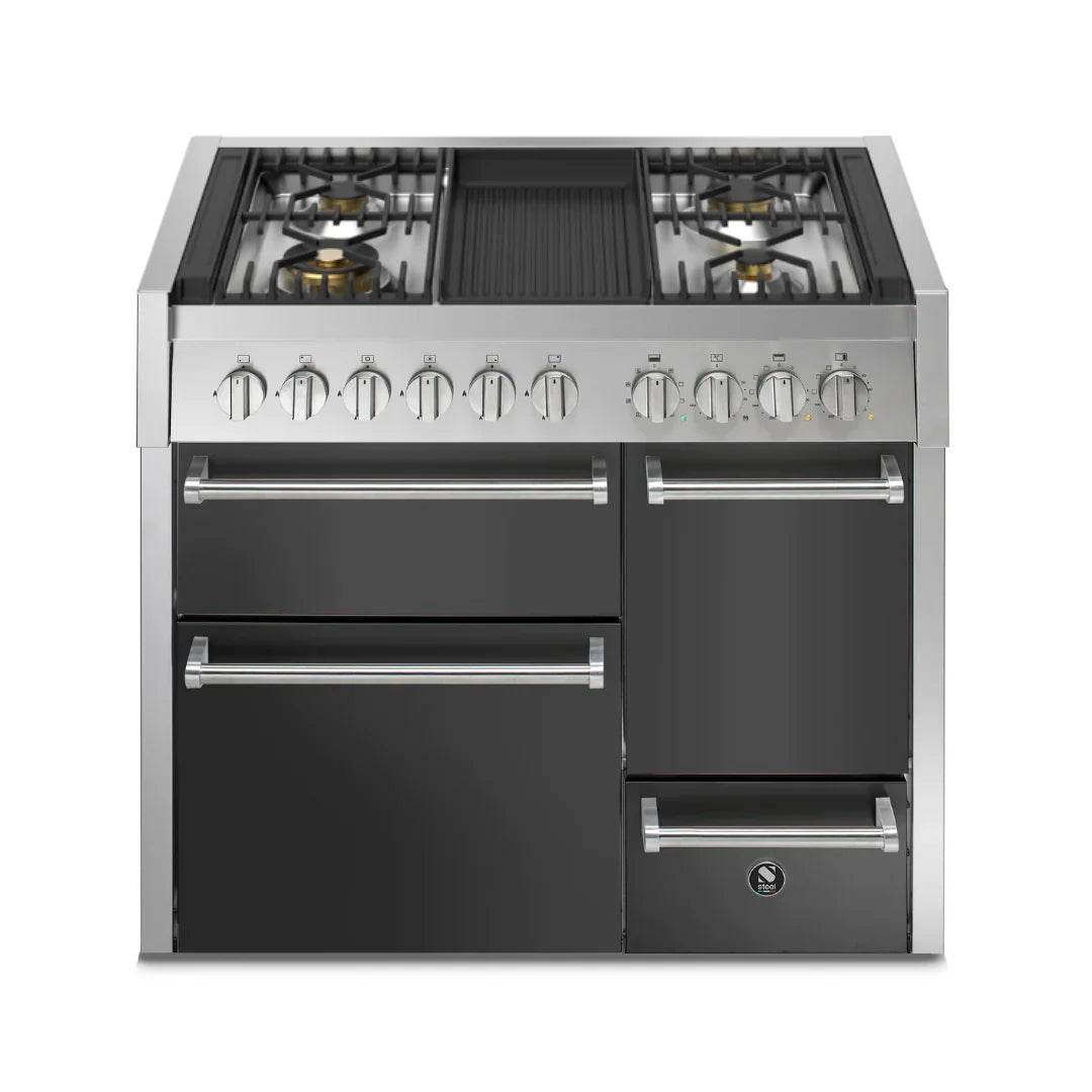 STEEL Cucine Genesi 100 cm - Triple Ovens - Carvers Interiors - Cookers and Bathroom Showroom Wolverhampton