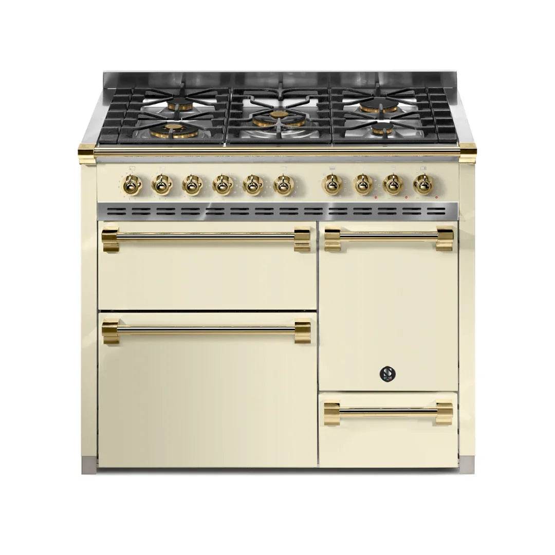 STEEL Cucine Ascot 100/3 - Solid Door - Gas Fuel - Carvers Interiors - Cookers and Bathroom Showroom Wolverhampton