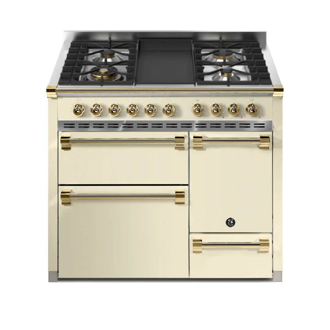 STEEL Cucine Ascot 100/3 - Solid Door - Mixed Hobs - Carvers Interiors - Cookers and Bathroom Showroom Wolverhampton