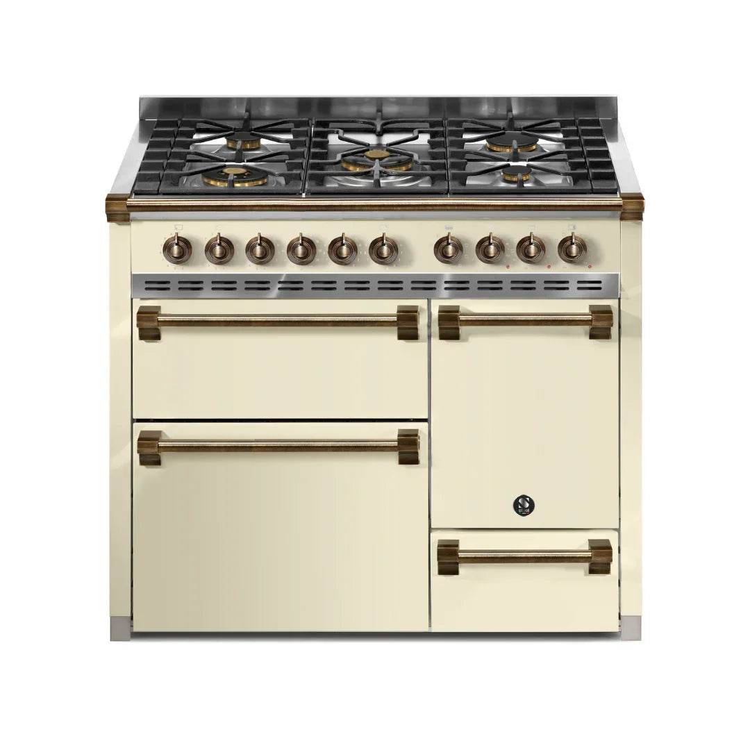 STEEL Cucine Ascot 100/3 - Solid Door - Gas Fuel - Carvers Interiors - Cookers and Bathroom Showroom Wolverhampton