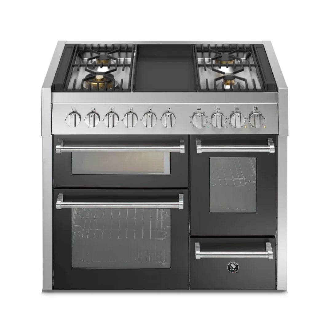 STEEL Cucine Genesi 100 cm - Triple Ovens - Carvers Interiors - Cookers and Bathroom Showroom Wolverhampton