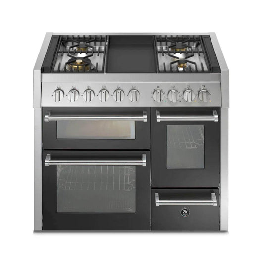 STEEL Cucine Genesi 100 cm - Triple Ovens - Carvers Interiors - Cookers and Bathroom Showroom Wolverhampton