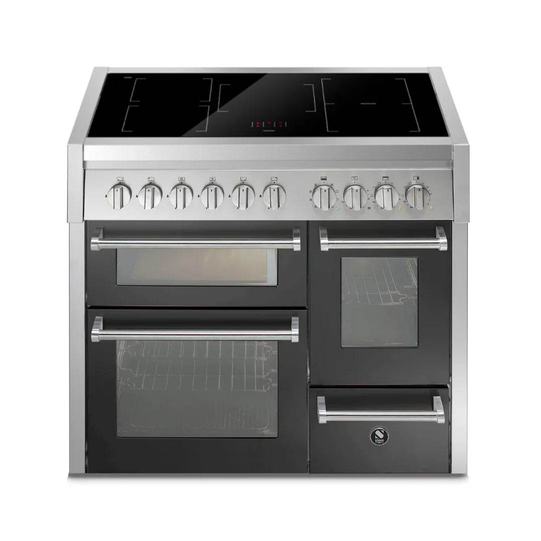 STEEL Cucine Genesi 100 cm - Triple Ovens - Carvers Interiors - Cookers and Bathroom Showroom Wolverhampton