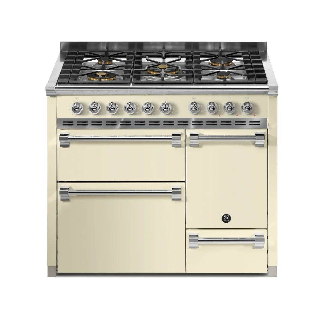 STEEL Cucine Ascot 100/3 - Solid Door - Gas Fuel - Carvers Interiors - Cookers and Bathroom Showroom Wolverhampton