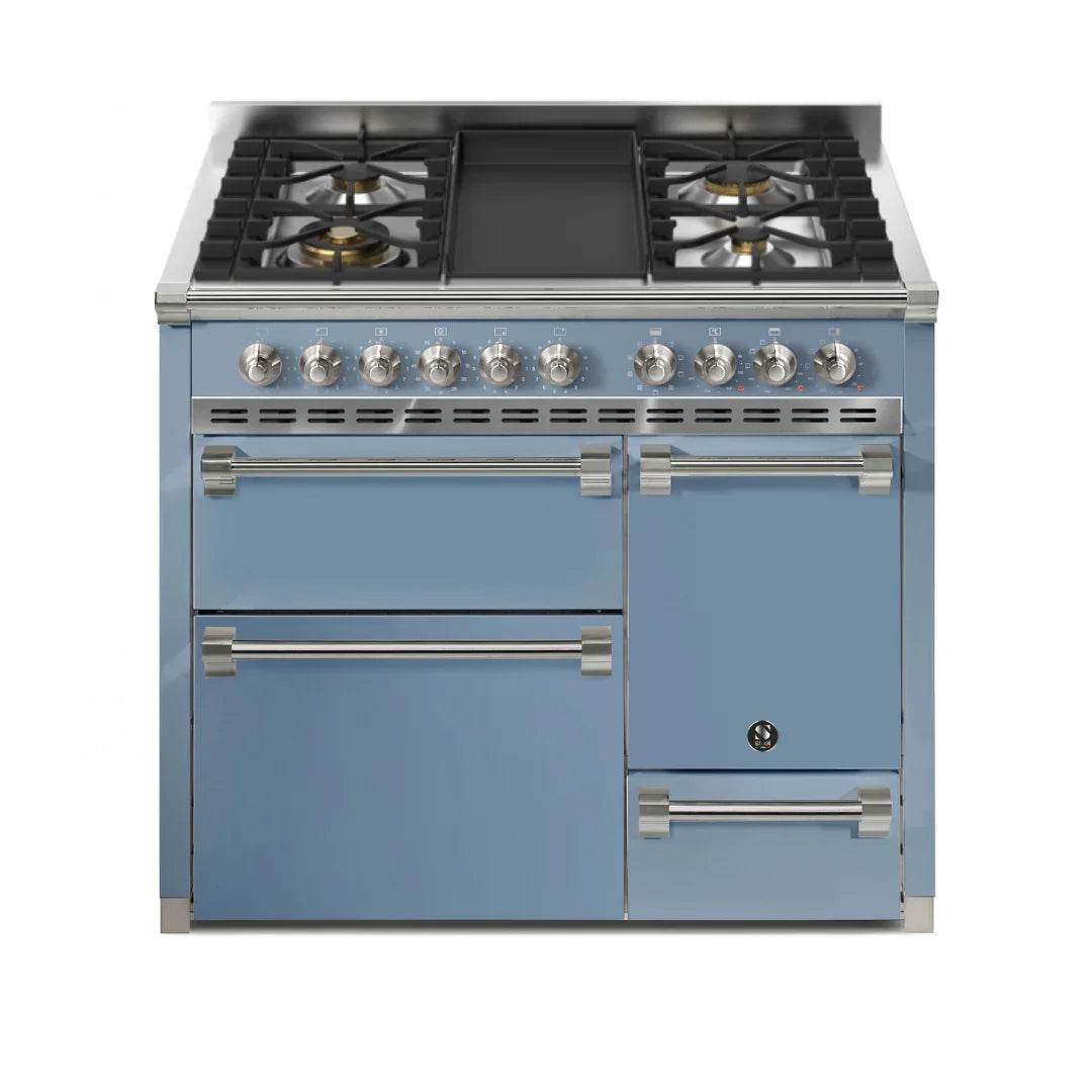 STEEL Cucine Ascot 100/3 - Solid Door - Mixed Hobs - Carvers Interiors - Cookers and Bathroom Showroom Wolverhampton