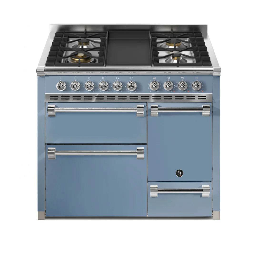 STEEL Cucine Ascot 100/3 - Solid Door - Mixed Hobs - Carvers Interiors - Cookers and Bathroom Showroom Wolverhampton