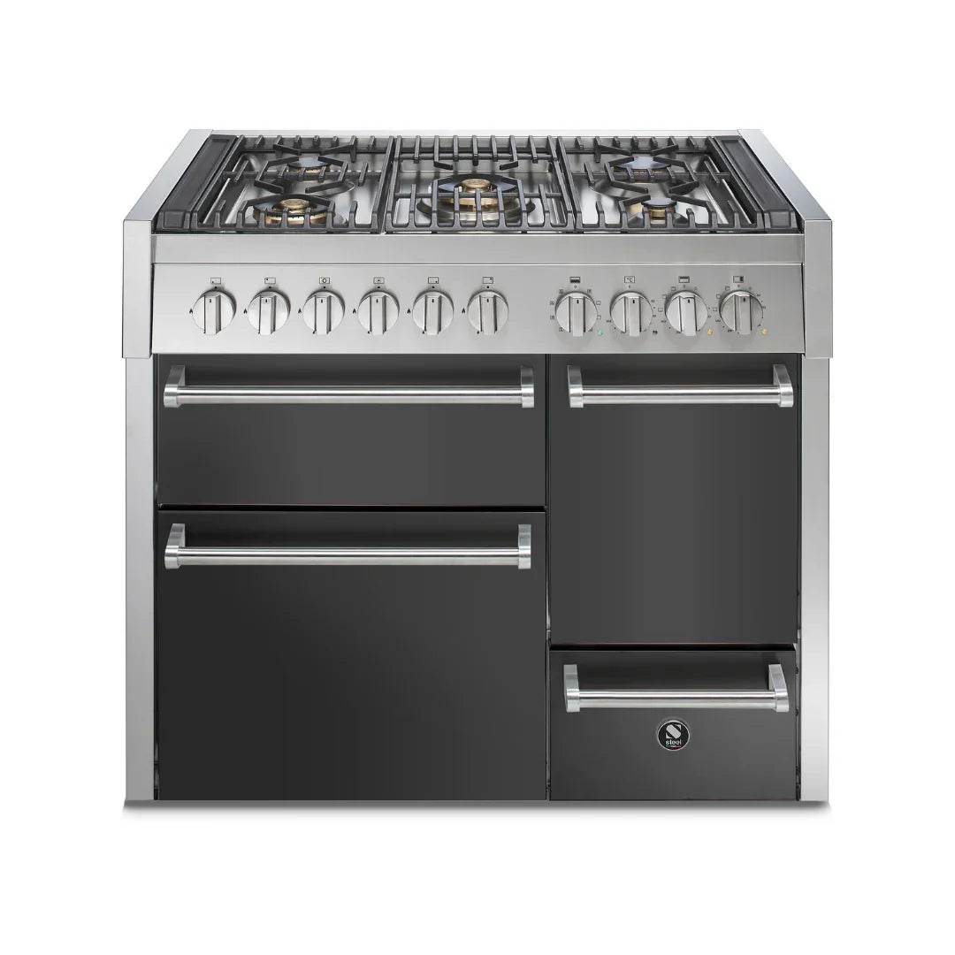 STEEL Cucine Genesi 100 cm - Triple Ovens - Carvers Interiors - Cookers and Bathroom Showroom Wolverhampton