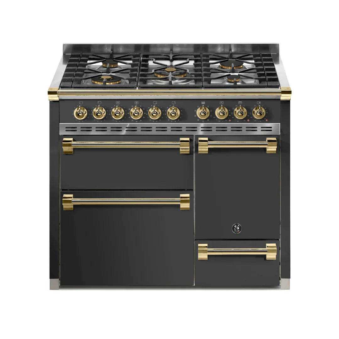STEEL Cucine Ascot 100/3 - Solid Door - Gas Fuel - Carvers Interiors - Cookers and Bathroom Showroom Wolverhampton