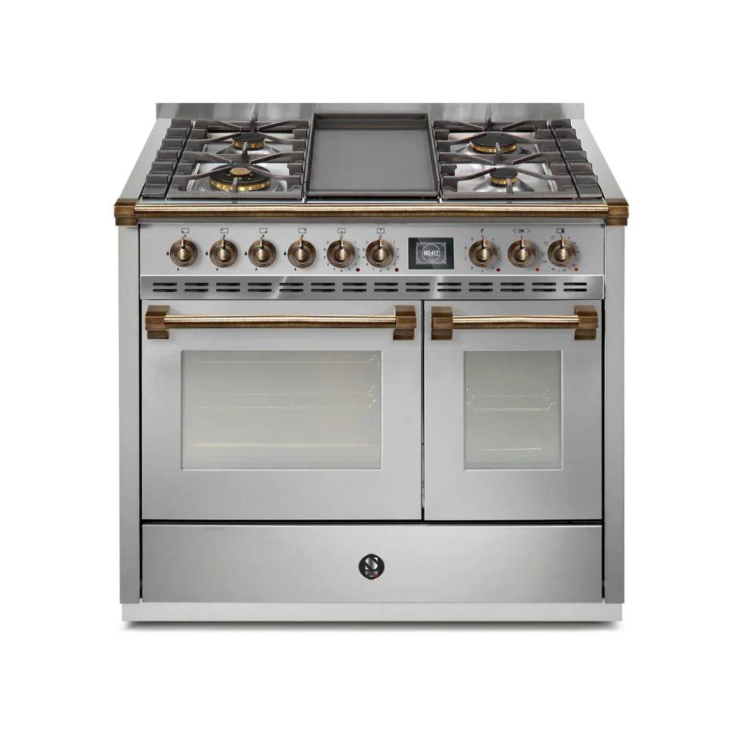 STEEL Cucine Ascot 100/2 - Mixed Hobs - Carvers Interiors - Cookers and Bathroom Showroom Wolverhampton