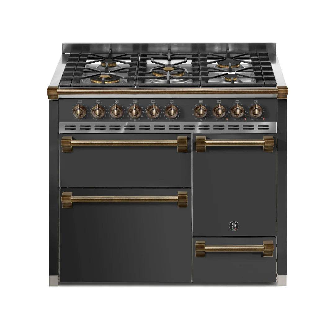STEEL Cucine Ascot 100/3 - Solid Door - Gas Fuel - Carvers Interiors - Cookers and Bathroom Showroom Wolverhampton