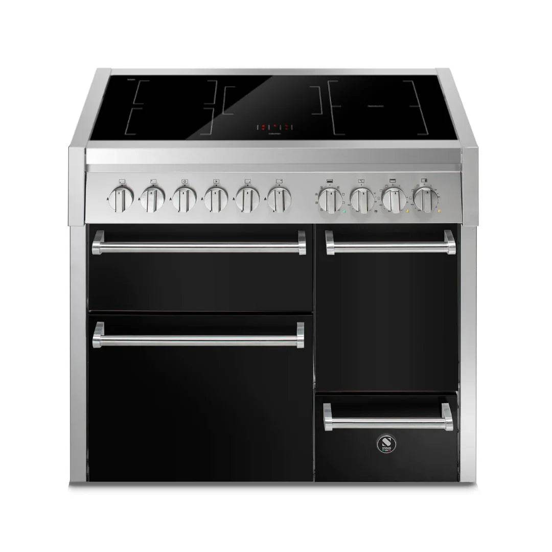 STEEL Cucine Genesi 100 cm - Triple Ovens - Carvers Interiors - Cookers and Bathroom Showroom Wolverhampton