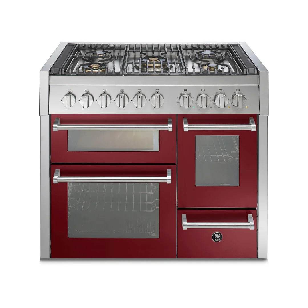 STEEL Cucine Genesi 100 cm - Triple Ovens - Carvers Interiors - Cookers and Bathroom Showroom Wolverhampton