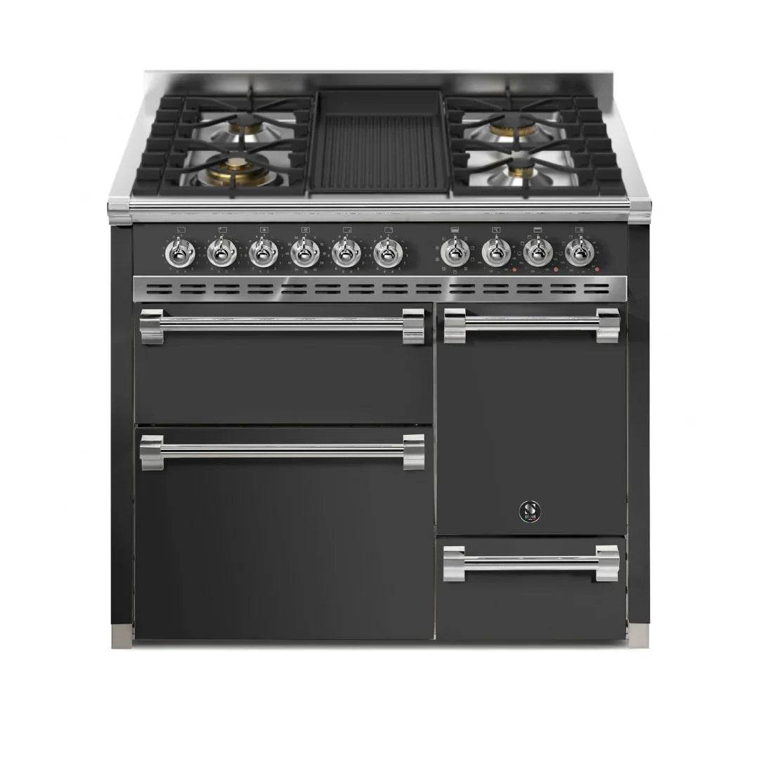 STEEL Cucine Ascot 100/3 - Solid Door - Mixed Hobs - Carvers Interiors - Cookers and Bathroom Showroom Wolverhampton