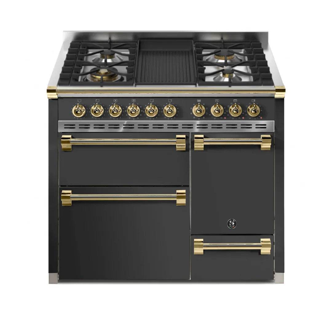 STEEL Cucine Ascot 100/3 - Solid Door - Mixed Hobs - Carvers Interiors - Cookers and Bathroom Showroom Wolverhampton