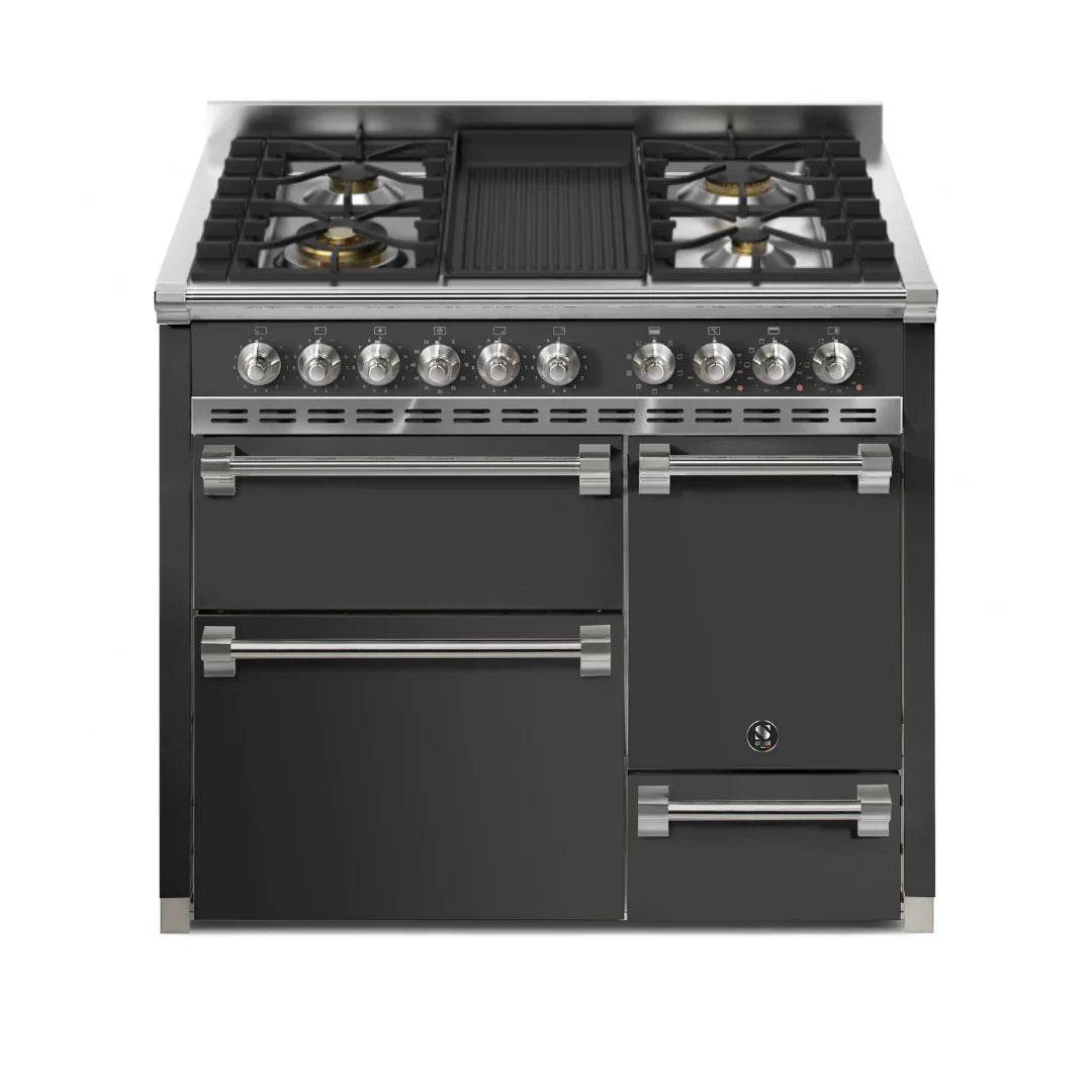 STEEL Cucine Ascot 100/3 - Solid Door - Mixed Hobs - Carvers Interiors - Cookers and Bathroom Showroom Wolverhampton