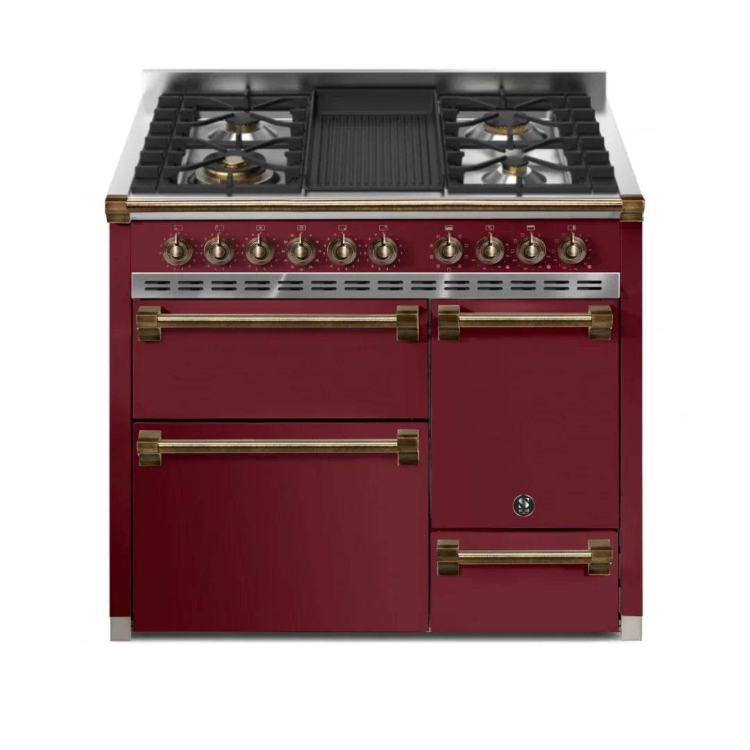 STEEL Cucine Ascot 100/3 - Solid Door - Mixed Hobs - Carvers Interiors - Cookers and Bathroom Showroom Wolverhampton