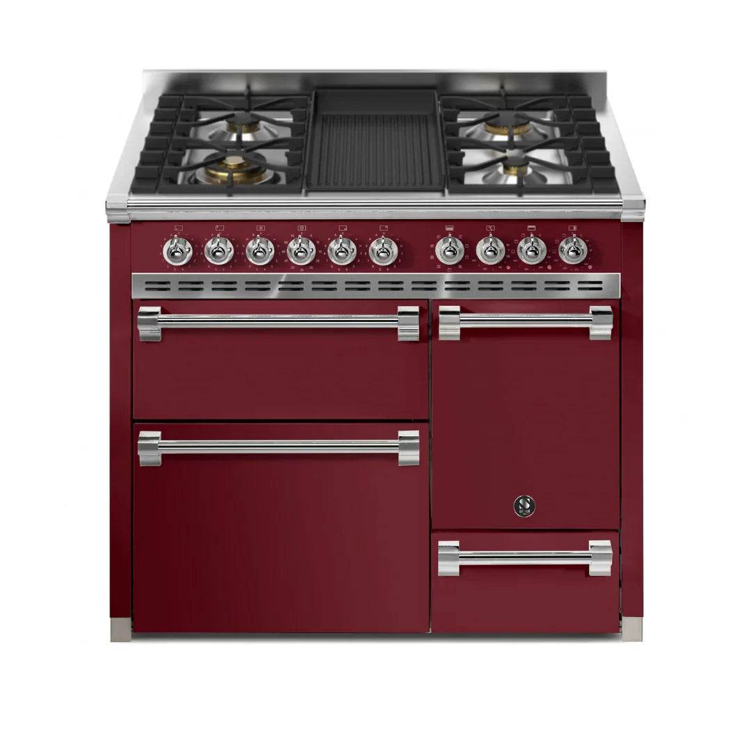 STEEL Cucine Ascot 100/3 - Solid Door - Mixed Hobs - Carvers Interiors - Cookers and Bathroom Showroom Wolverhampton