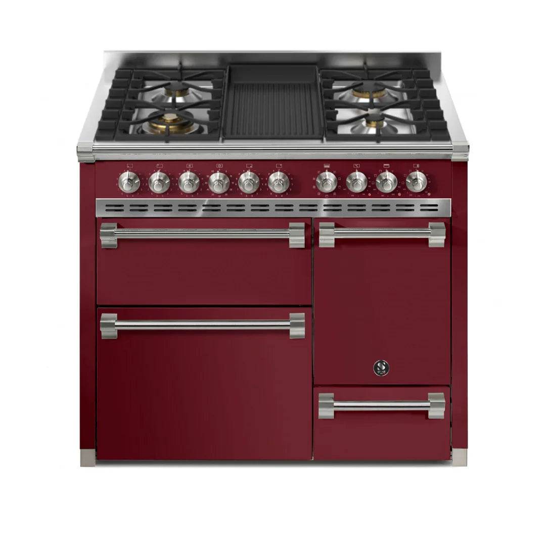STEEL Cucine Ascot 100/3 - Solid Door - Mixed Hobs - Carvers Interiors - Cookers and Bathroom Showroom Wolverhampton