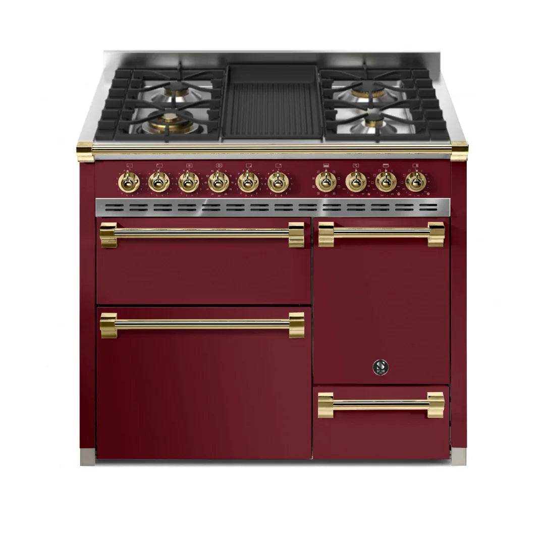STEEL Cucine Ascot 100/3 - Solid Door - Mixed Hobs - Carvers Interiors - Cookers and Bathroom Showroom Wolverhampton