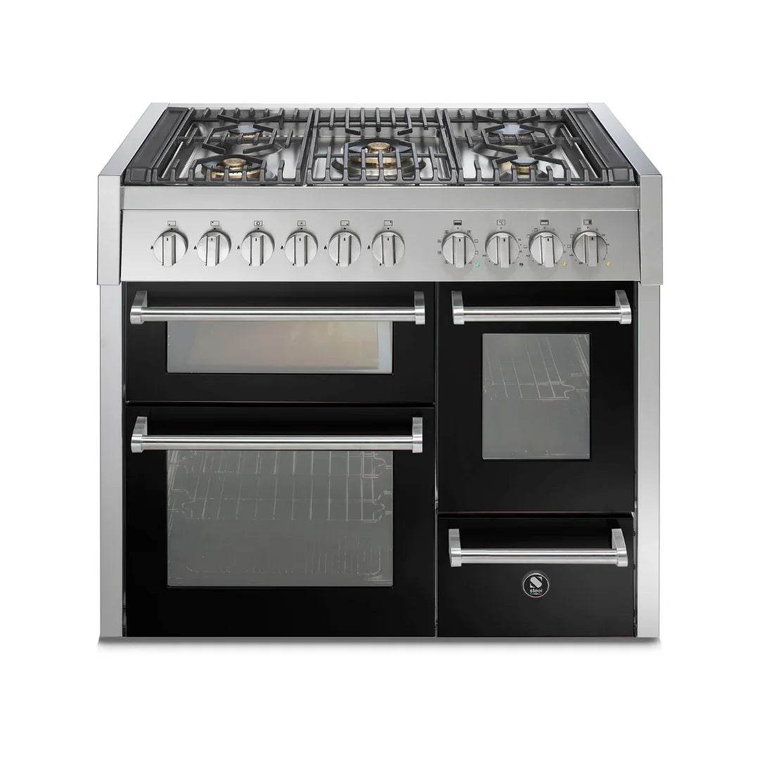 STEEL Cucine Genesi 100 cm - Triple Ovens - Carvers Interiors - Cookers and Bathroom Showroom Wolverhampton