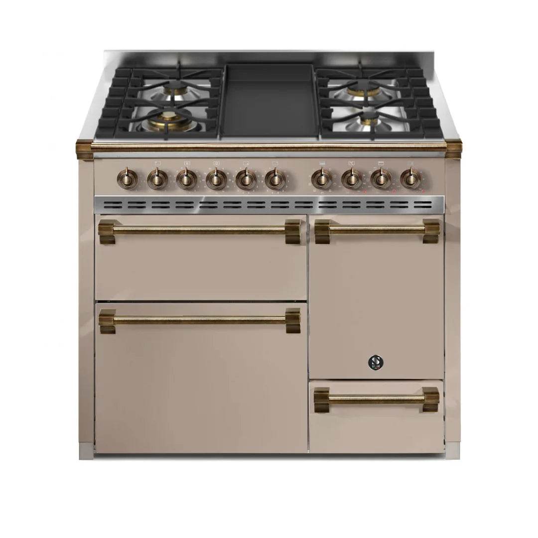 STEEL Cucine Ascot 100/3 - Solid Door - Mixed Hobs - Carvers Interiors - Cookers and Bathroom Showroom Wolverhampton