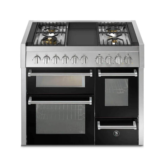 STEEL Cucine Genesi 100 cm - Triple Ovens - Carvers Interiors - Cookers and Bathroom Showroom Wolverhampton