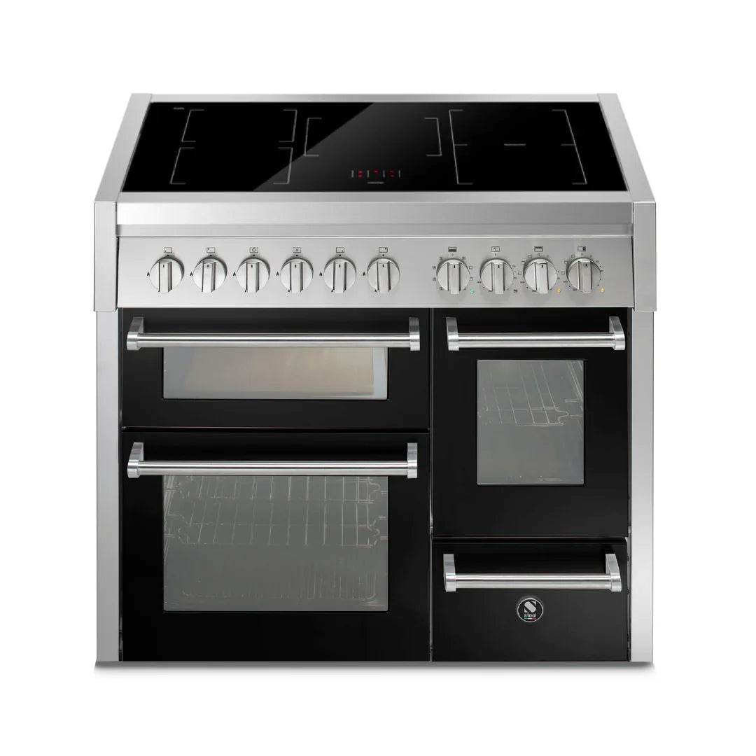 STEEL Cucine Genesi 100 cm - Triple Ovens - Carvers Interiors - Cookers and Bathroom Showroom Wolverhampton