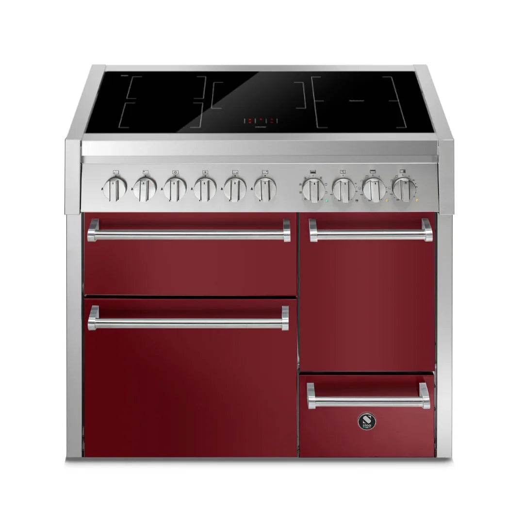 STEEL Cucine Genesi 100 cm - Triple Ovens - Carvers Interiors - Cookers and Bathroom Showroom Wolverhampton