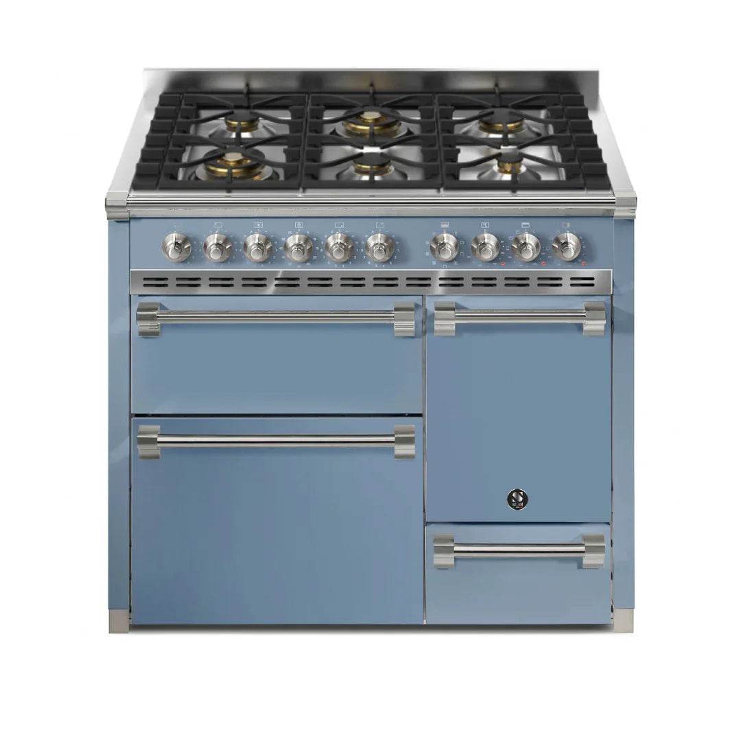 STEEL Cucine Ascot 100/3 - Solid Door - Gas Fuel - Carvers Interiors - Cookers and Bathroom Showroom Wolverhampton