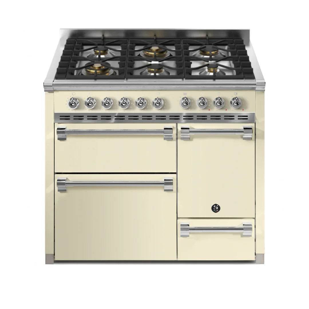 STEEL Cucine Ascot 100/3 - Solid Door - Gas Fuel - Carvers Interiors - Cookers and Bathroom Showroom Wolverhampton