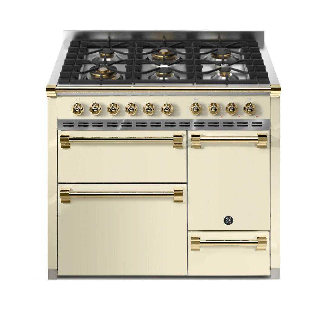 STEEL Cucine Ascot 100/3 - Solid Door - Gas Fuel - Carvers Interiors - Cookers and Bathroom Showroom Wolverhampton