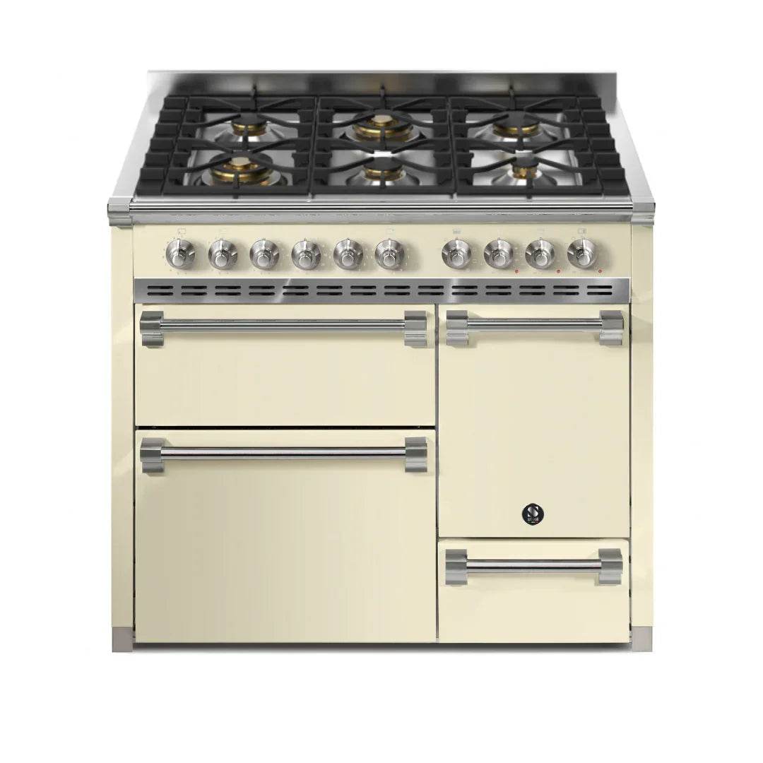 STEEL Cucine Ascot 100/3 - Solid Door - Gas Fuel - Carvers Interiors - Cookers and Bathroom Showroom Wolverhampton