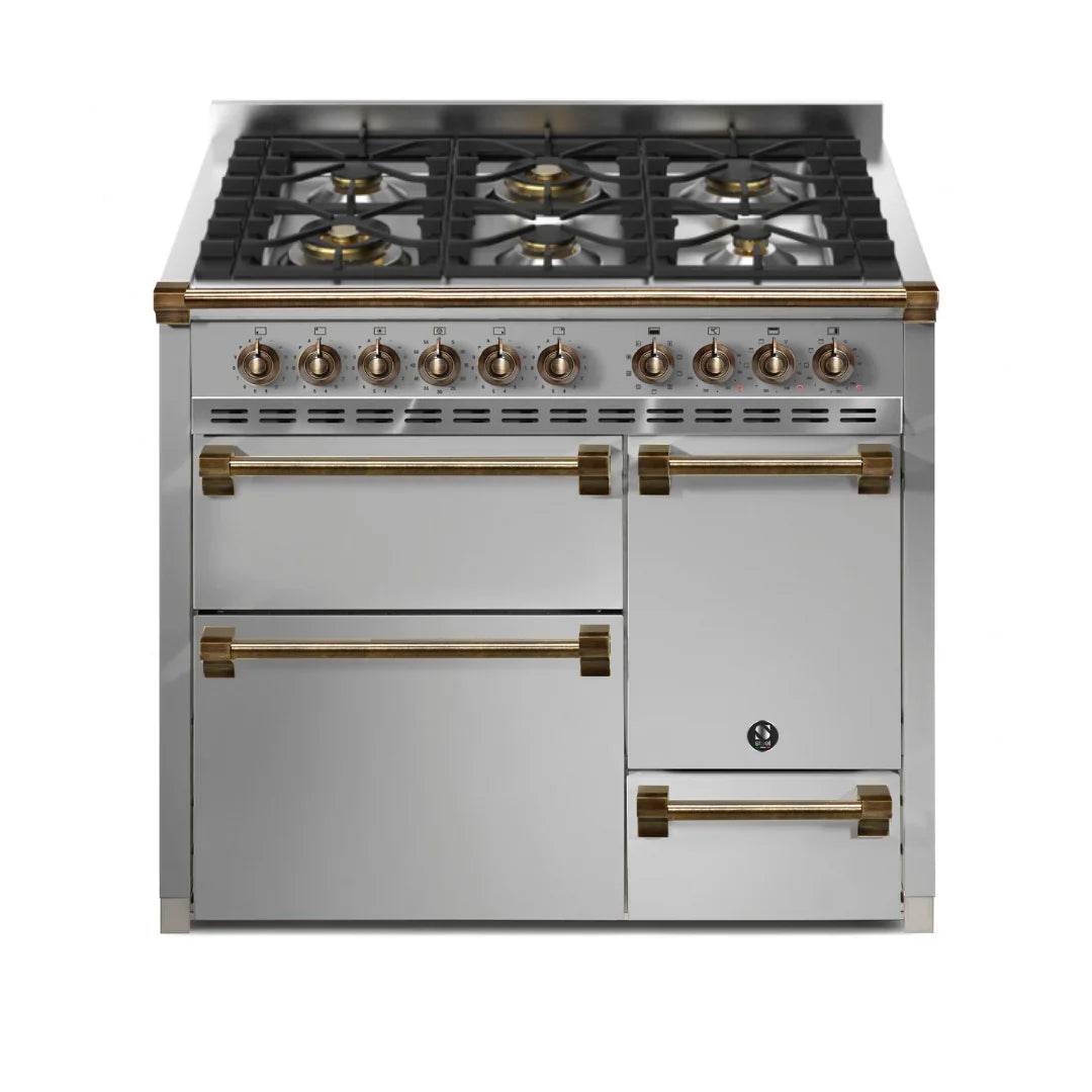 STEEL Cucine Ascot 100/3 - Solid Door - Gas Fuel - Carvers Interiors - Cookers and Bathroom Showroom Wolverhampton
